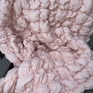 Rachel Zoe Soft Pink Ruffled Comforter